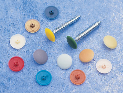 AQUA BLUE BIFIX SCREW COVER CAP PHILLIPS PH2 & POZIDRIVE PZ2 PRO-DEC FIXINGS 